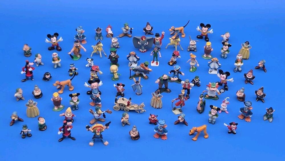 Marx Disneykins TV Tinykins 70+ Figure Lot Disney Hanna Barbera Vintage...